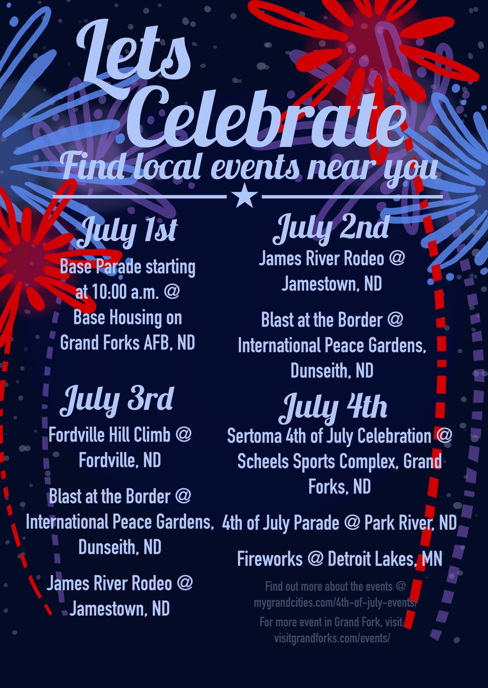 July Events - poster