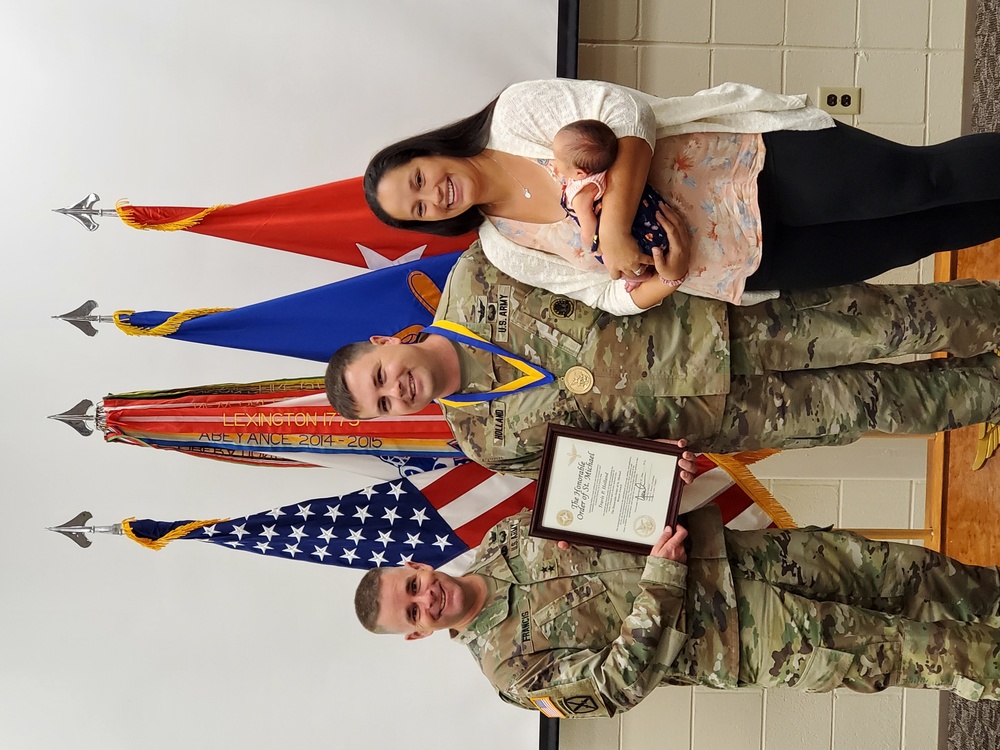 Maj. Travis Holland Recognized for Excellence