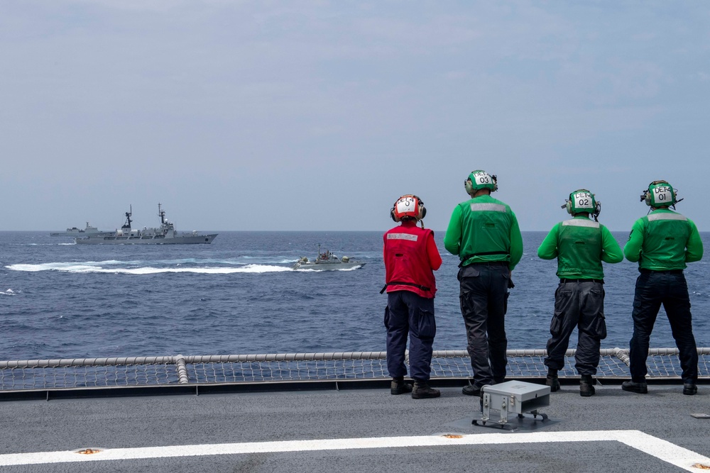 Cooperation Afloat Readiness and Training Sri Lanka with USS Charleston (LCS 18)