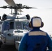 HSC 22 Helicopter Prepares to Take Off From Flight Deck of USS Sioux City