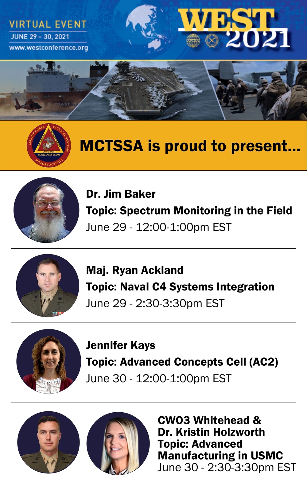 MCTSSA Participates in AFCEA West 21 Virtual Conference