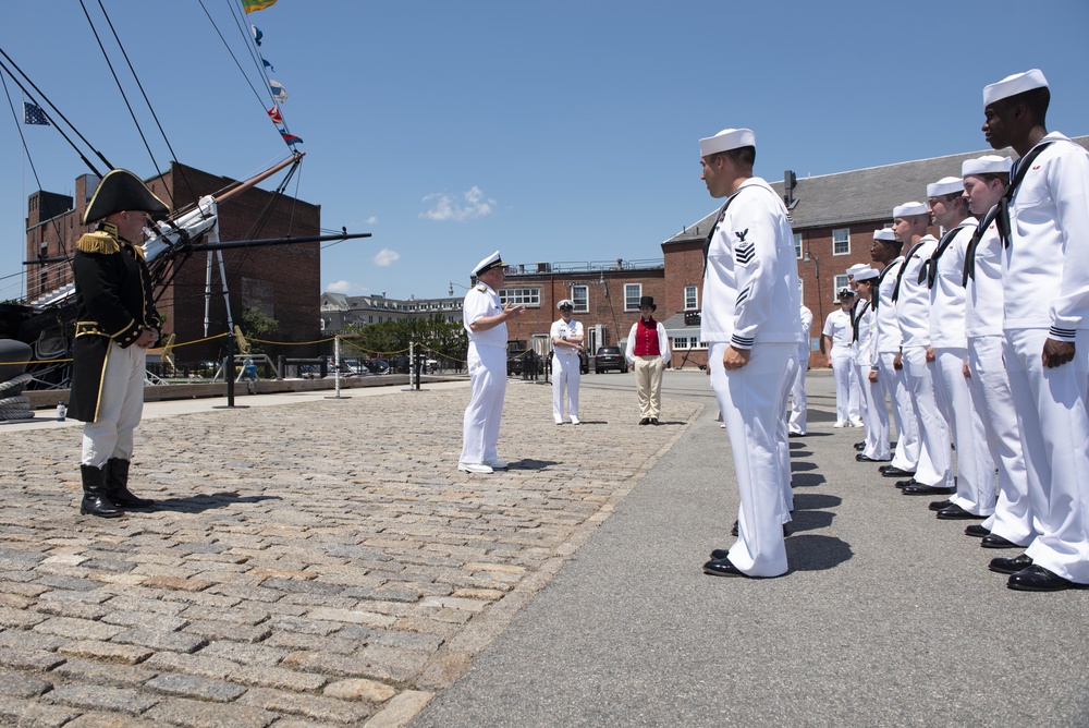 CNO presents the Meritorious Unit Commendation to the crew of USS Constitution