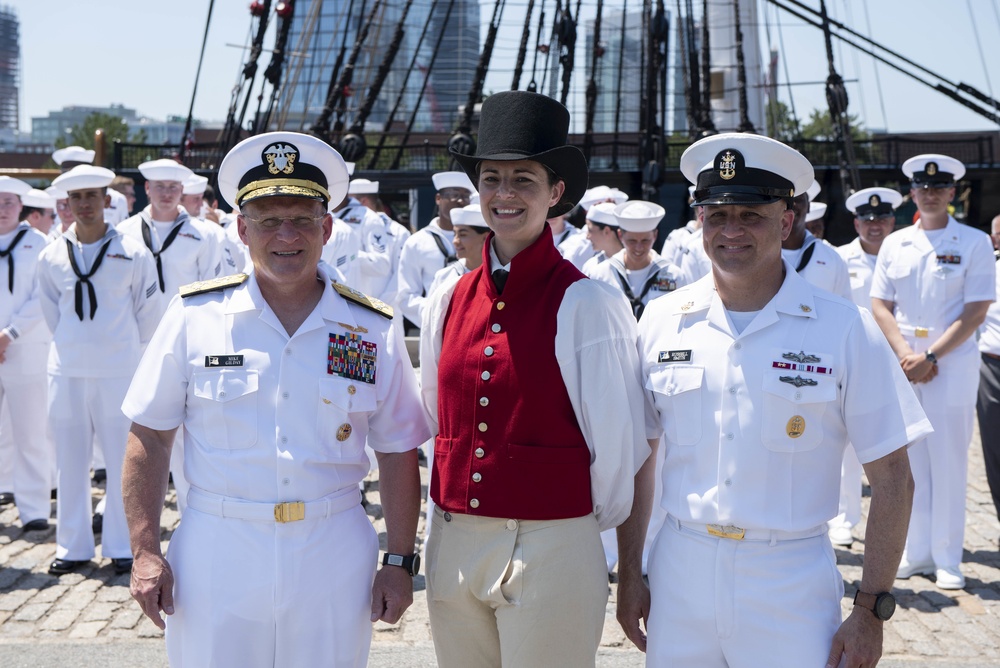 CNO presents the Meritorious Unit Commendation to the crew of USS Constitution