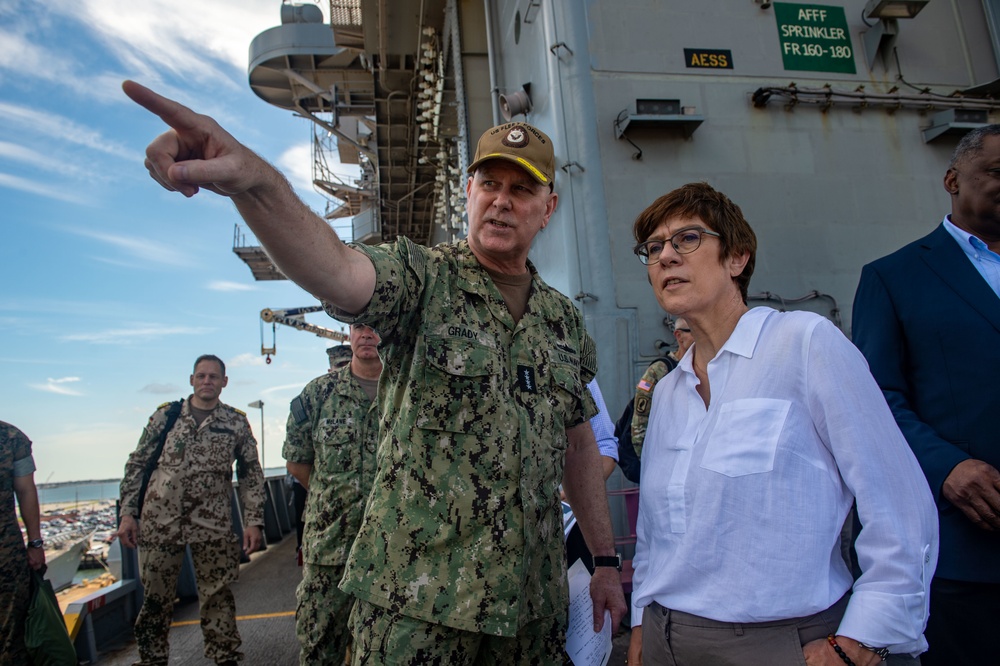 USS Harry S. Truman is home-ported in Naval Station Norfolk and is the flagship of Carrier Strike Group 8.