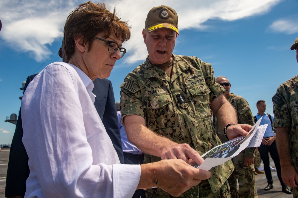 USS Harry S. Truman is home-ported in Naval Station Norfolk and is the flagship of Carrier Strike Group 8.