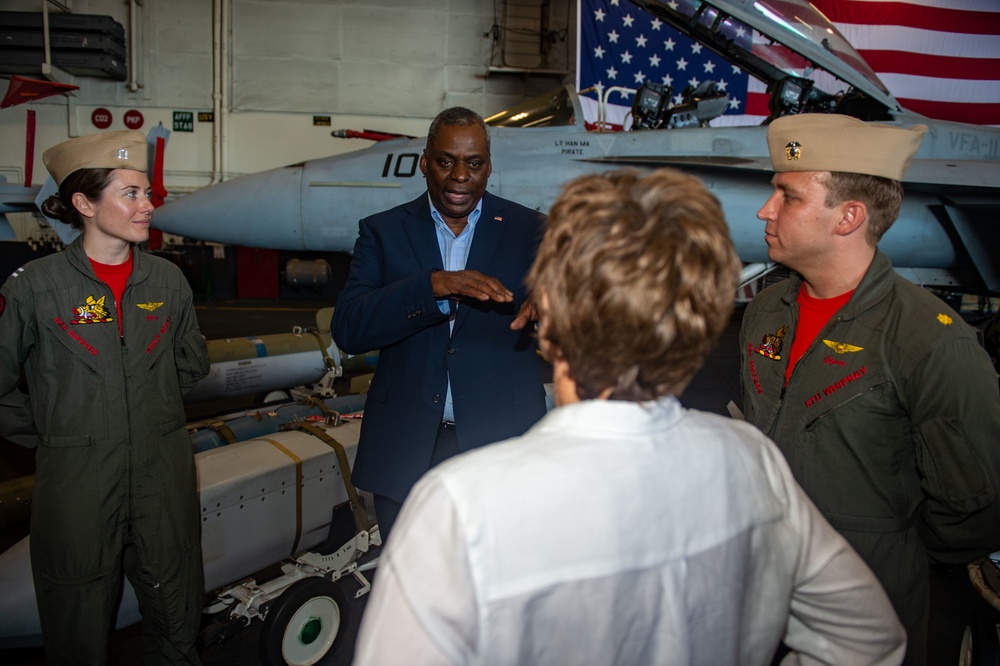 USS Harry S. Truman is home-ported in Naval Station Norfolk and is the flagship of Carrier Strike Group 8.