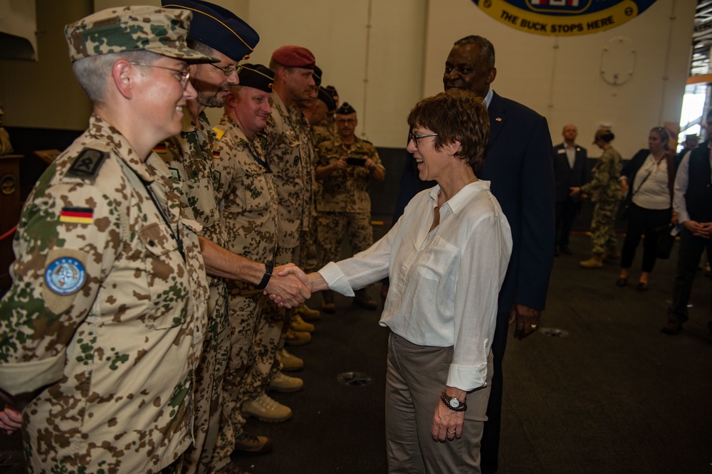 USS Harry S. Truman is home-ported in Naval Station Norfolk and is the flagship of Carrier Strike Group 8.