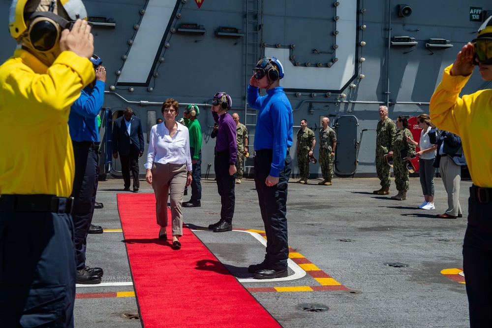 USS Harry S. Truman is home-ported in Naval Station Norfolk and is the flagship of Carrier Strike Group 8.