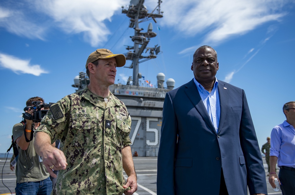 USS Harry S. Truman is home-ported in Naval Station Norfolk and is the flagship of Carrier Strike Group 8.