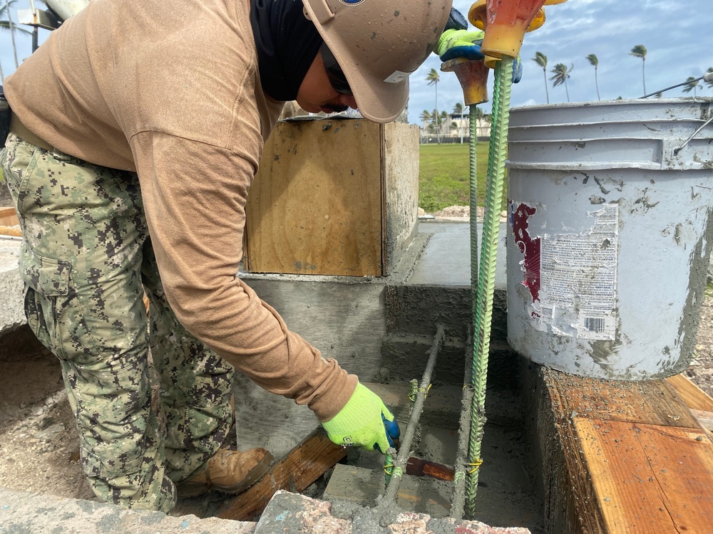 NMCB-4 constructs theater on Marshall Islands