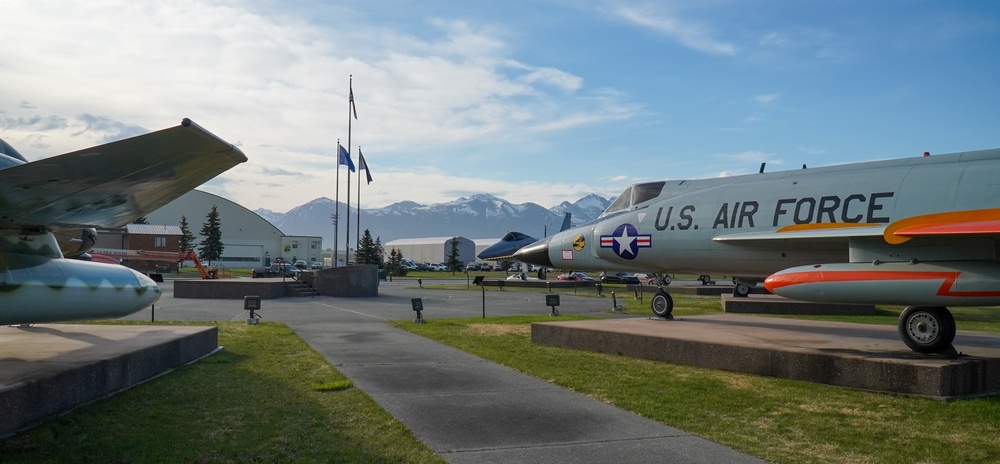 JBER volunteers wash static displays at Heritage Park