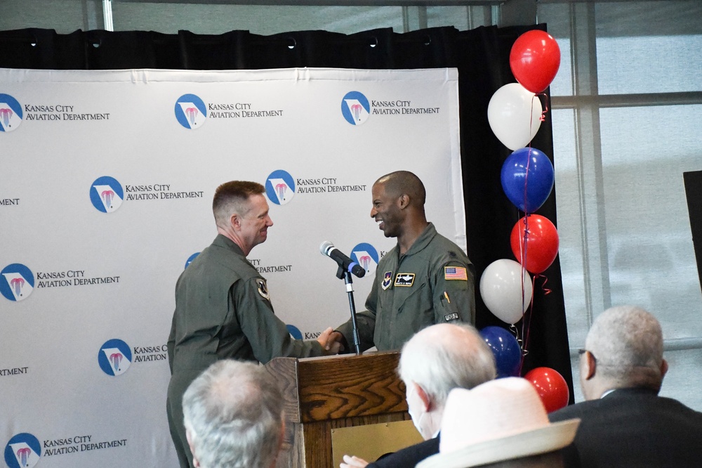 Downtown Kansas City Airport renames terminal to honor Tuskegee Airman Brigadier General Charles E. McGee