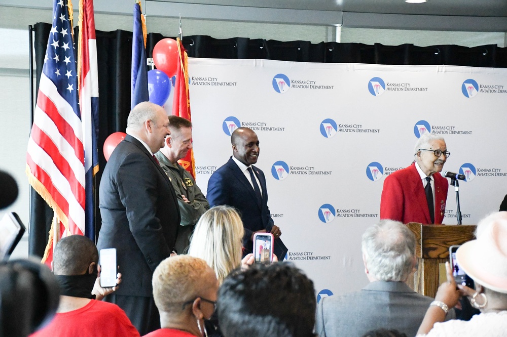 Downtown Kansas City Airport renames terminal to honor Tuskegee Airman Brigadier General Charles E. McGee