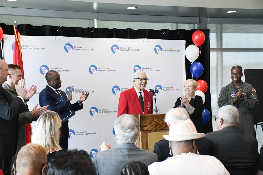 Downtown Kansas City Airport renames terminal to honor Tuskegee Airman Brigadier General Charles E. McGee