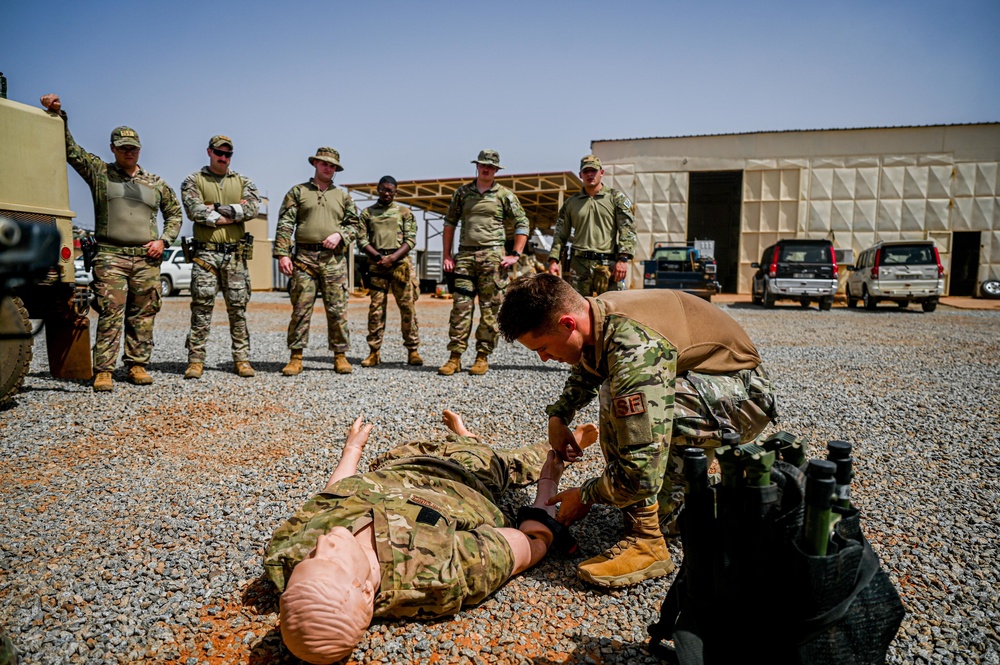 Air Base 101 Tactical Combat Casualty Care training