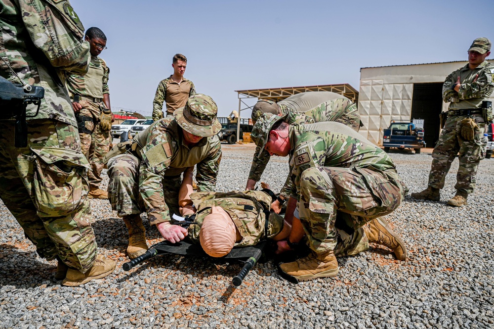 Air Base 101 Tactical Combat Casualty Care training