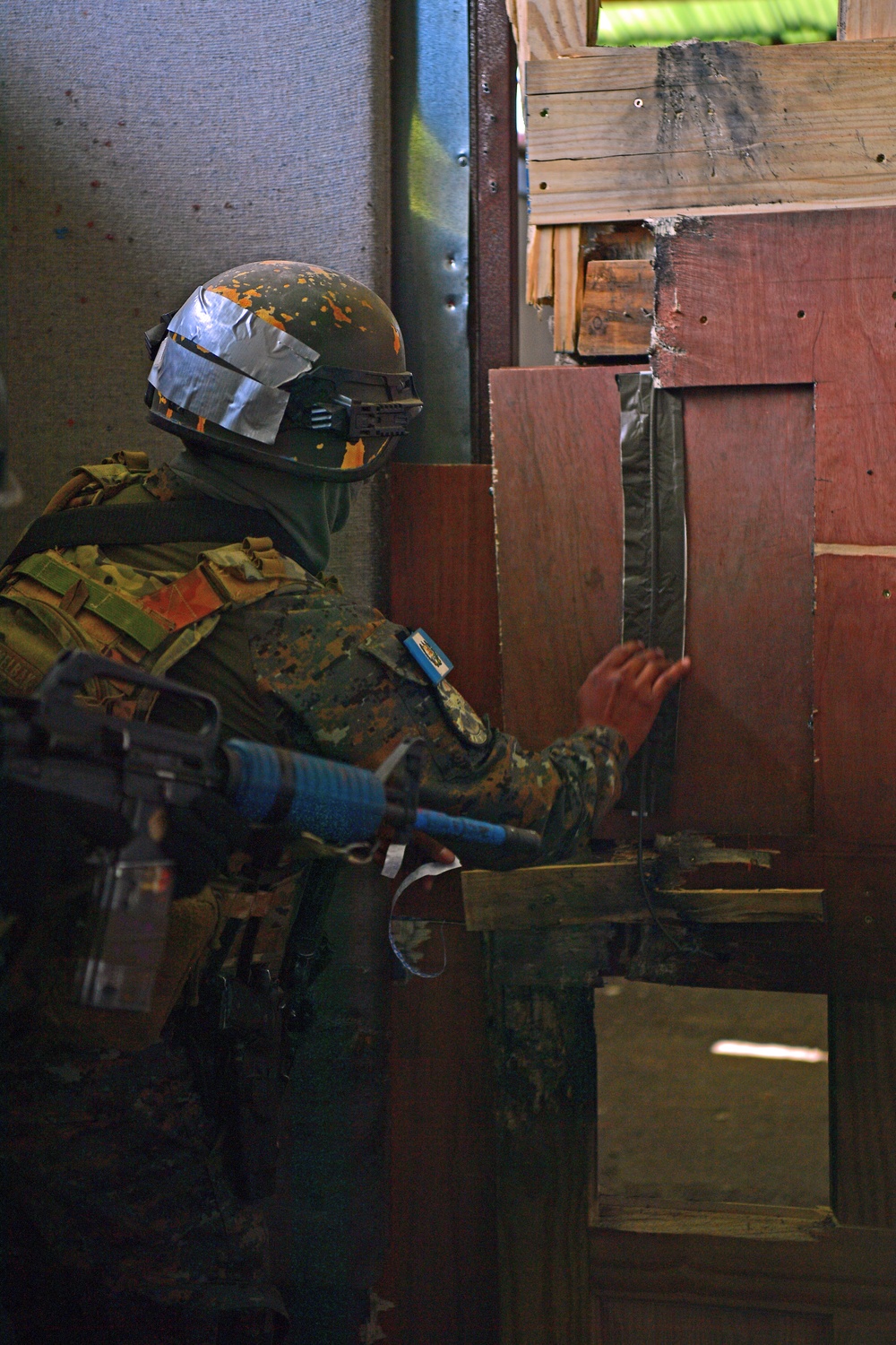 U.S. Army 7th Special Forces Group (Airborne) soldiers conduct training for Guatemala special forces