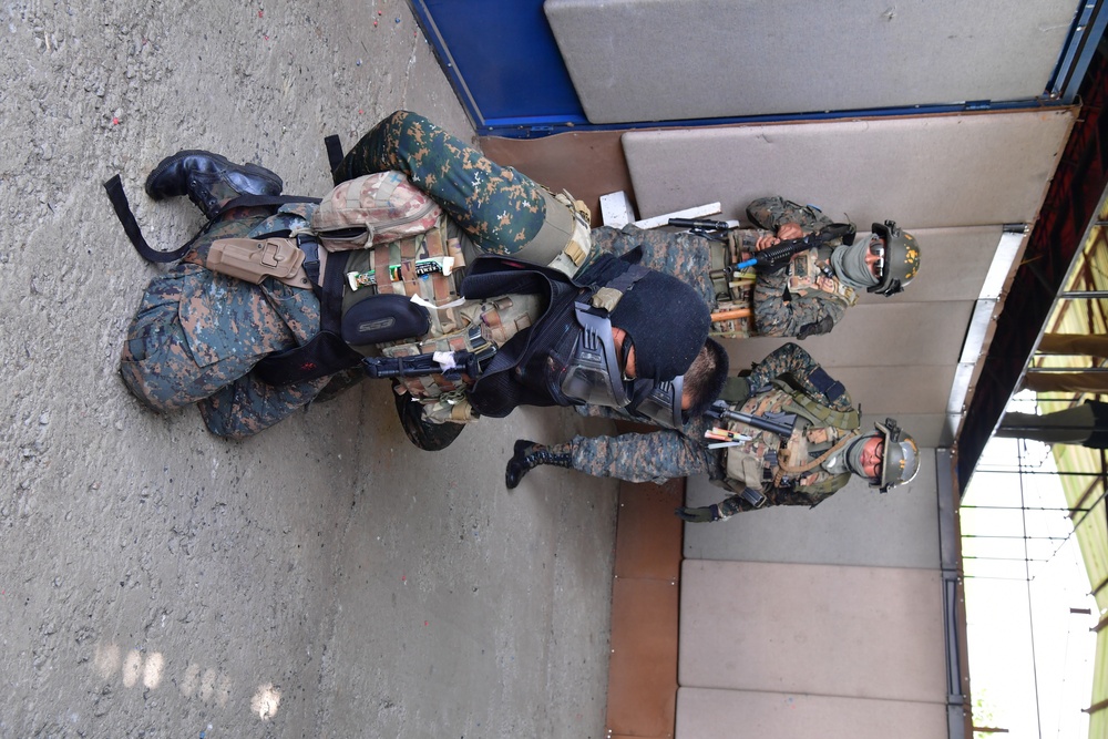 U.S. Army 7th Special Forces Group (Airborne) soldiers conduct training for Guatemala special forces