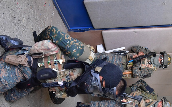 U.S. Army 7th Special Forces Group (Airborne) soldiers conduct training for Guatemala special forces