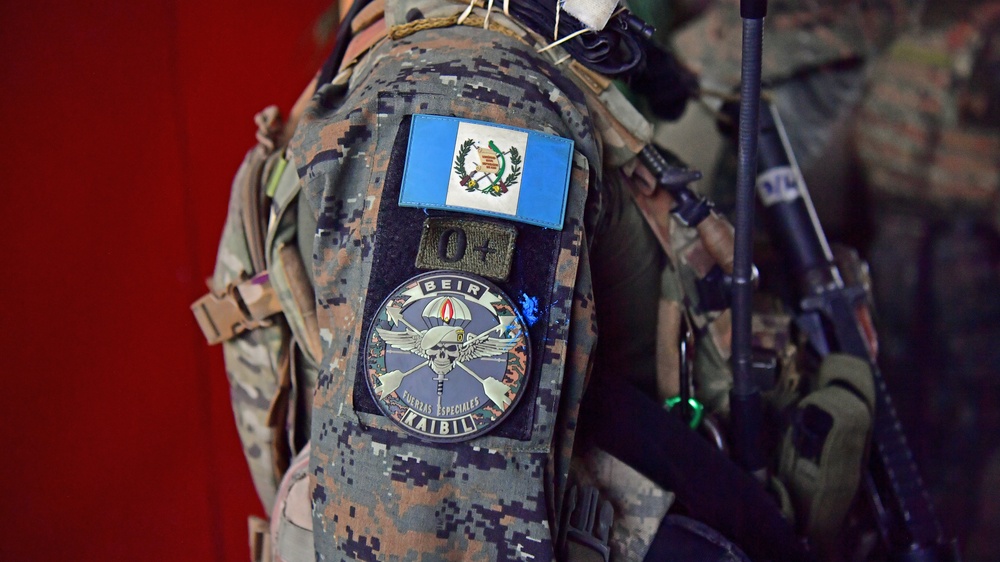 U.S. Army 7th Special Forces Group (Airborne) soldiers conduct training for Guatemala special forces