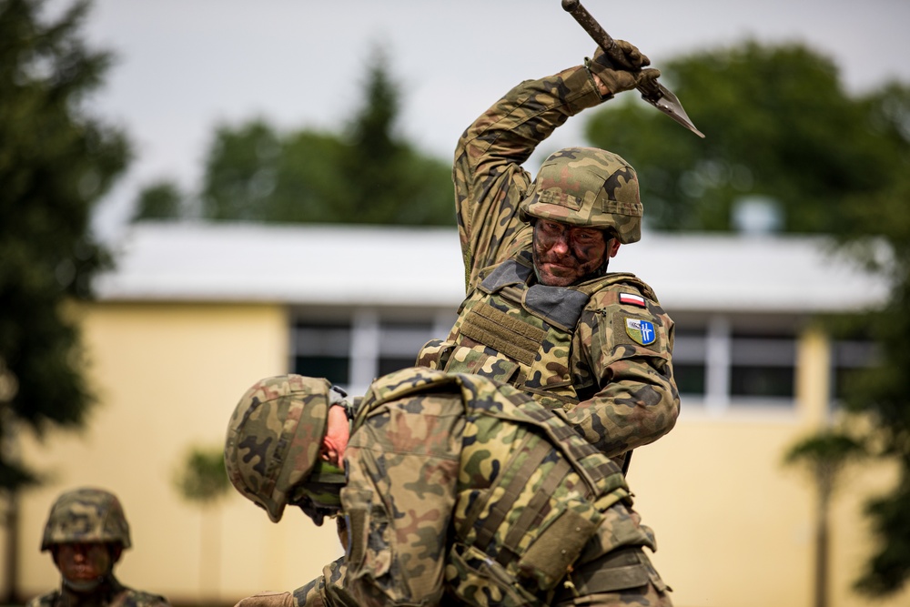 enhanced Forward Presence Battle Group Poland attends 15th Mechanized Brigade 27th anniversary ceremony