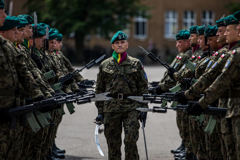 enhanced Forward Presence Battle Group Poland attends 15th Mechanized Brigade 27th anniversary ceremony