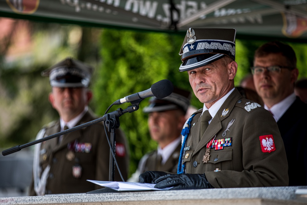 enhanced Forward Presence Battle Group Poland attends 15th Mechanized Brigade 27th anniversary ceremony