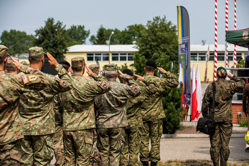 enhanced Forward Presence Battle Group Poland attends 15th Mechanized Brigade 27th anniversary ceremony