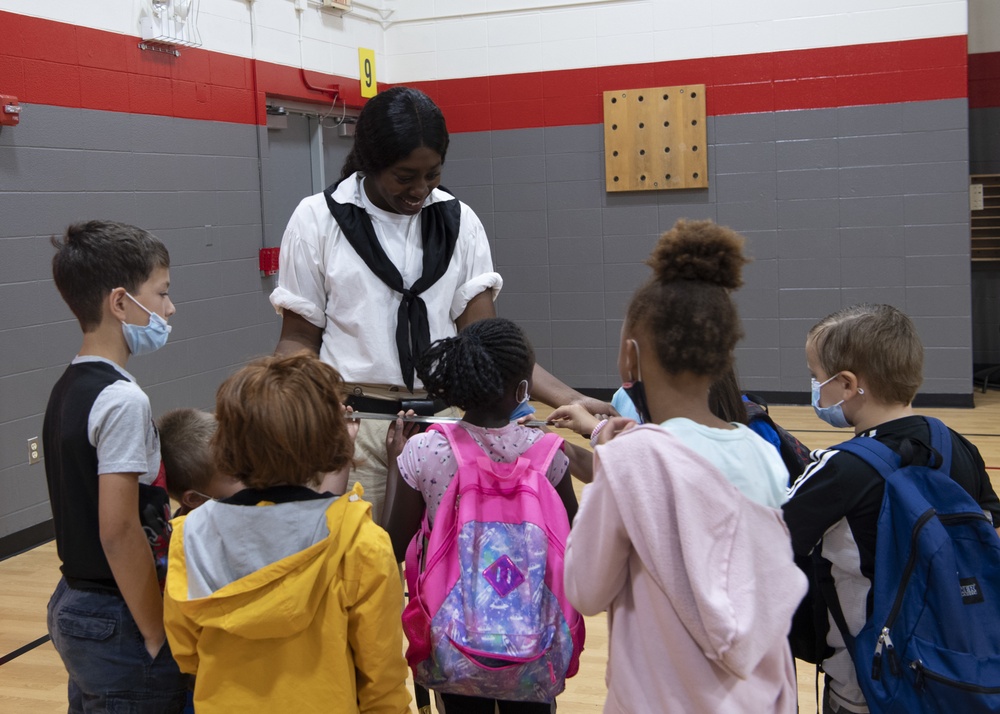 USS Constitution Sailors Visit YMCA Summer Camp Kids During Kansas City Navy Week