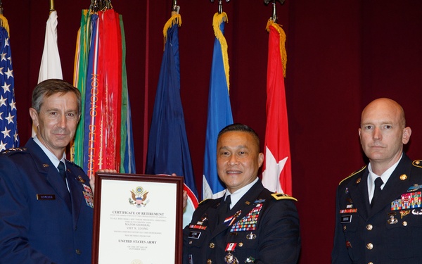 Maj. Gen. Viet X Luong's retirement ceremony