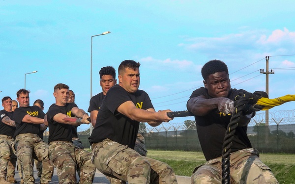 BATTLE PT:  The U.S. Army, Royal Air Force, Romanian Air Force join together for a physical fitness competition