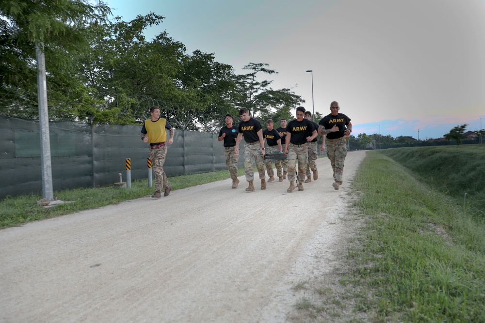 BATTLE PT:  The U.S. Army, Royal Air Force, Romanian Air Force join together for a physical fitness competition