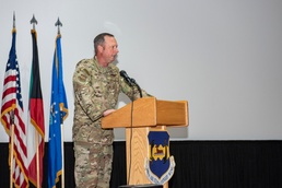 386th Air Expeditionary Wing hosts a change of command ceremony