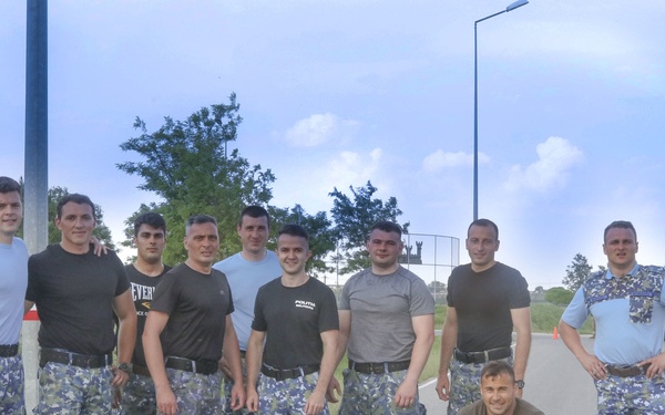 BATTLE PT:  The U.S. Army, Royal Air Force, Romanian Air Force join together for a physical fitness competition