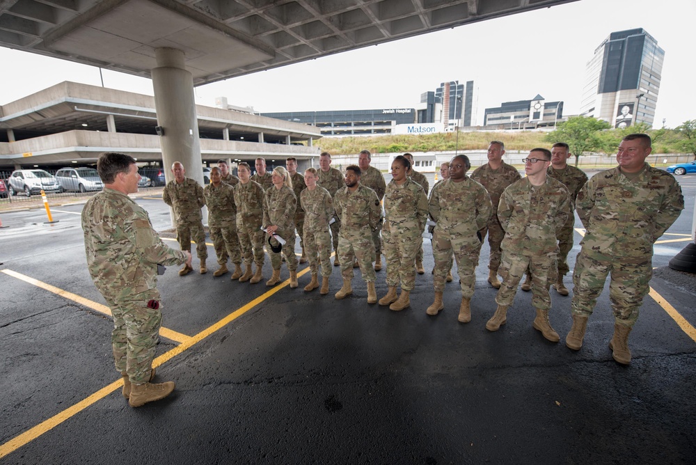 Ky. Guard reaches new COVID milestone with UofL closing downtown drive-thru testing and vaccination site