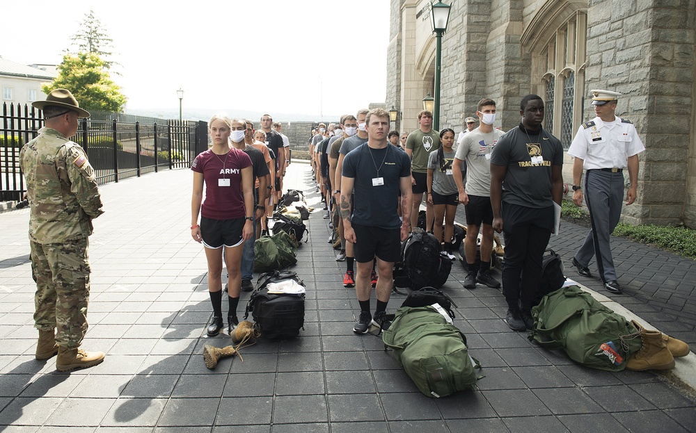 New cadets endure the trials of Reception Day