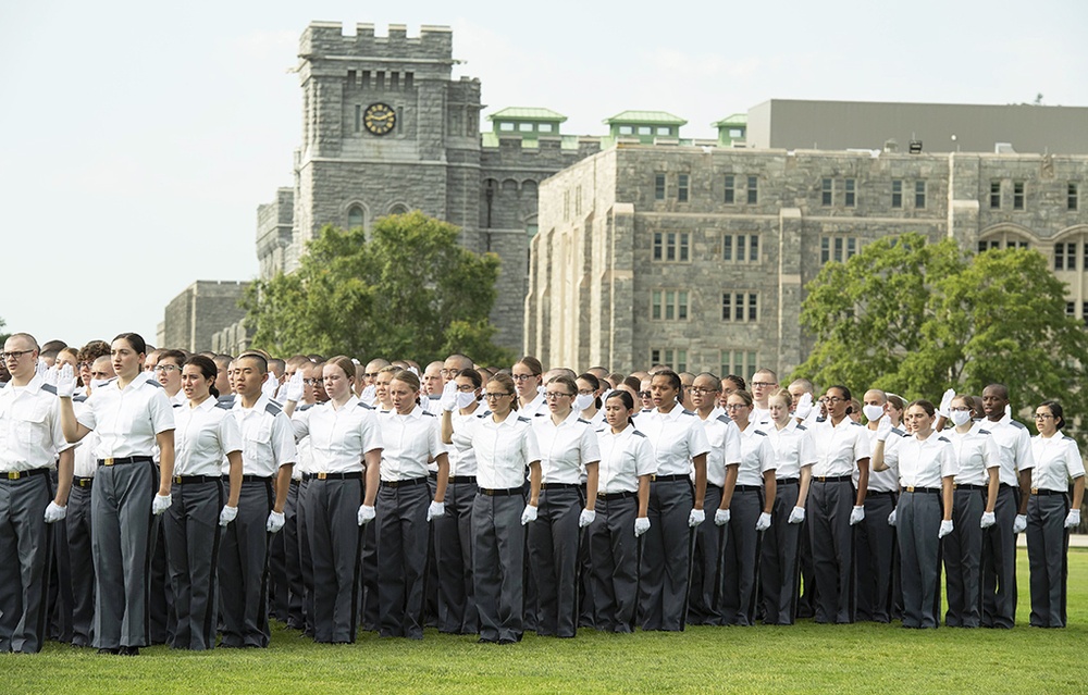 New cadets endure the trials of Reception Day