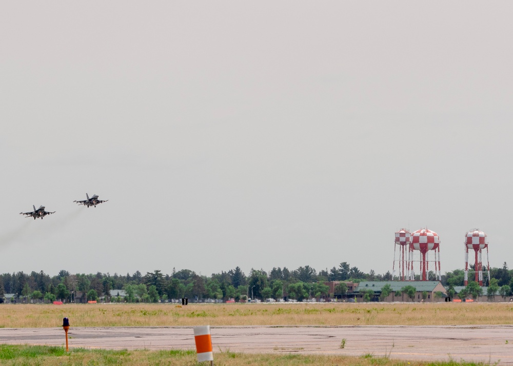 148th Fighter Wing Conducts Flyovers