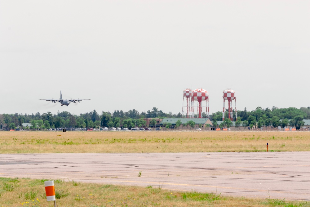 133rd Airlift Wing Conducts Flyovers