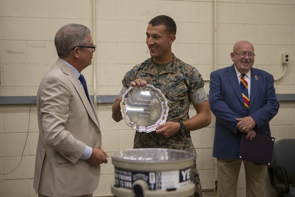 Marine from Palm Beach Florida awarded Service Person of the Quarter