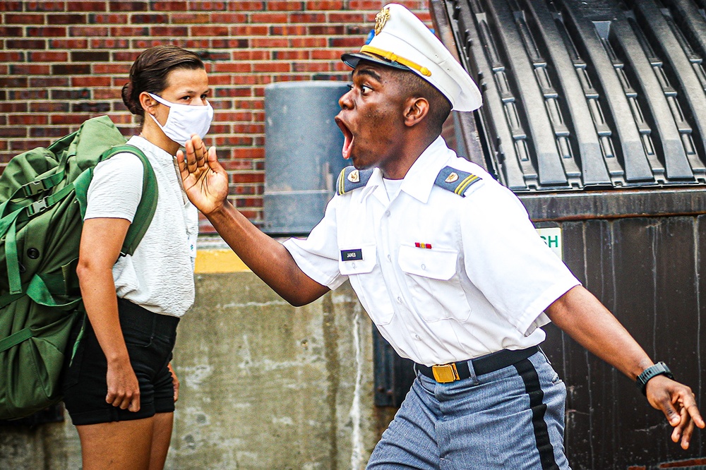 New cadets endure the trials of Reception Day