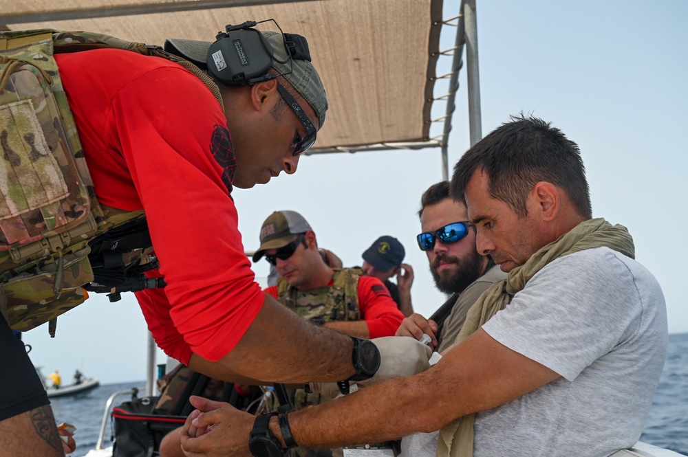 82 ERQS conducts water rescue training with French partners