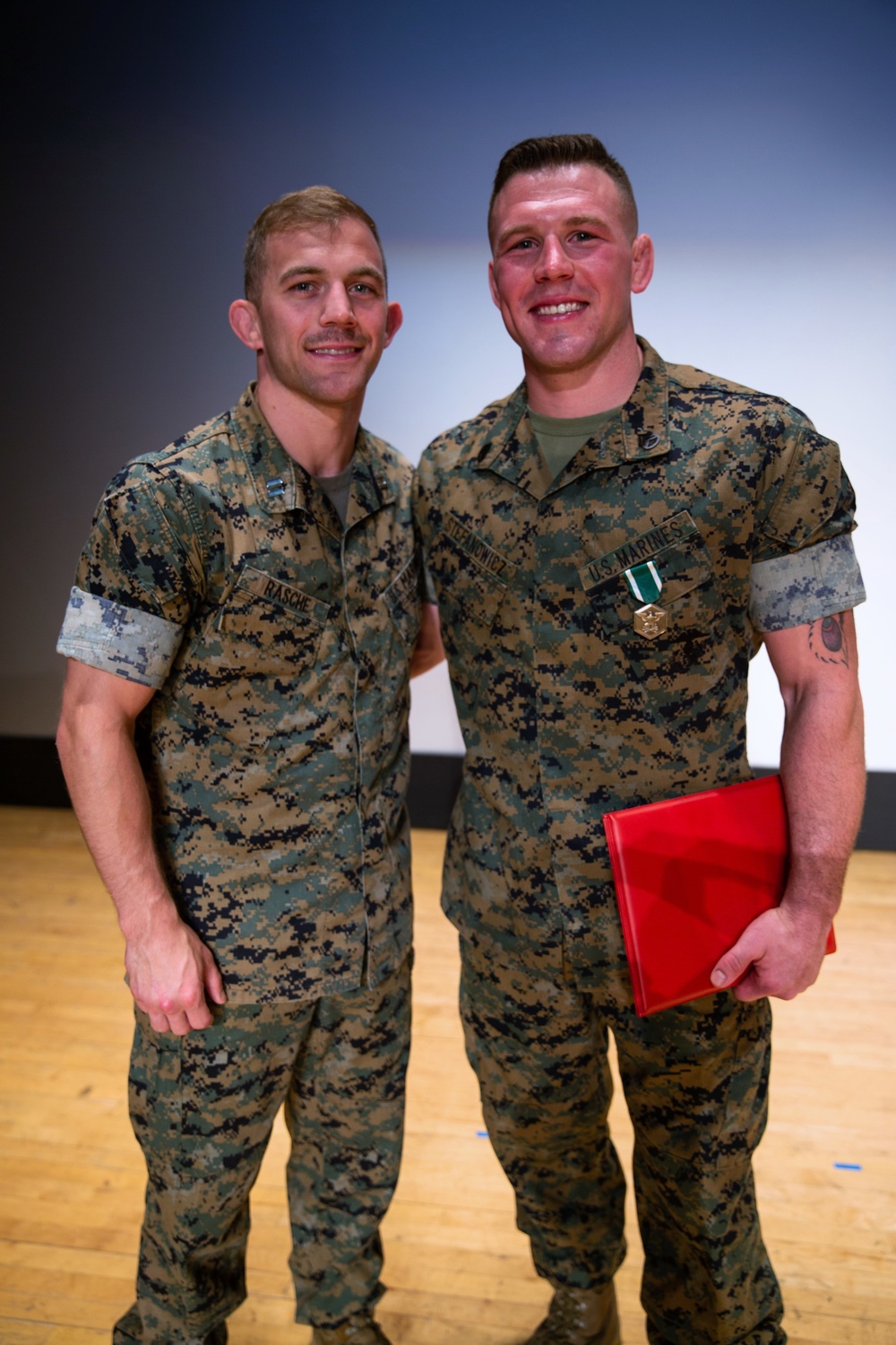 U.S Marine receives Navy and Marine Corps commendation medal