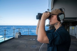 This is Ford Class Boatswain's Mate Seaman Britnee McMahon