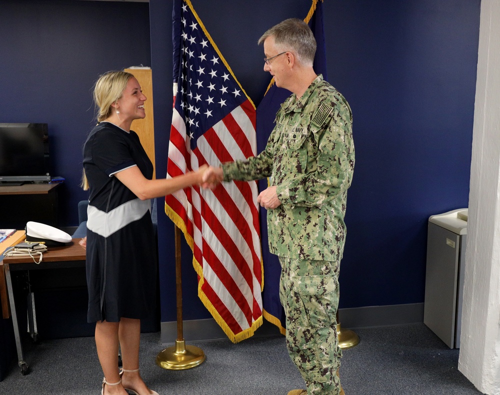 Naval Medical Forces Pacific Commander Visits Navy Talent Acquisition Group New England