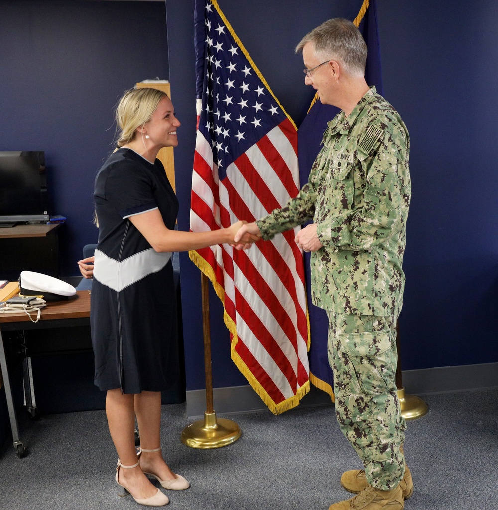 Naval Medical Forces Pacific Commander Visits Navy Talent Acquisition Group New England