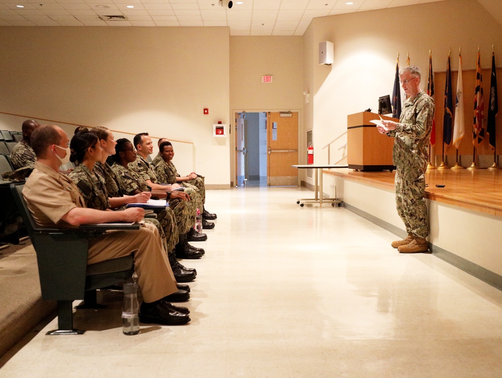 Navy Medicine Leaders Visit Students at Officer Development School