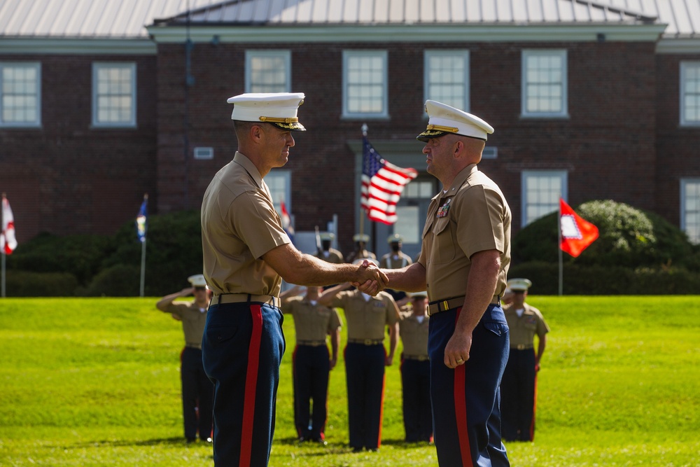 Combat Logistics Battalion 22 Change of Command Ceremony