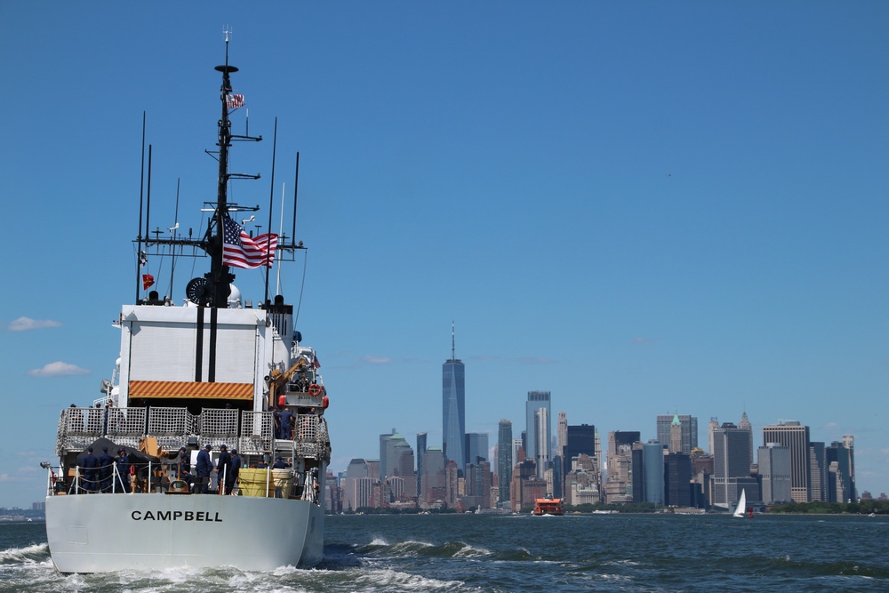 Coast Guard Cutter Campbell arrives in Boston after 36-day fisheries patrol