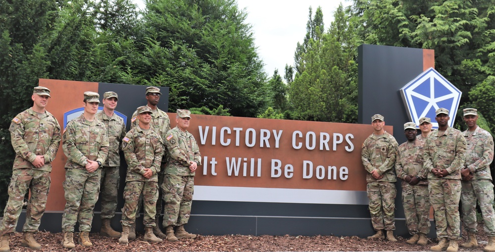 V Corps Forward motto unveiling ceremony held in Poznan, Poland